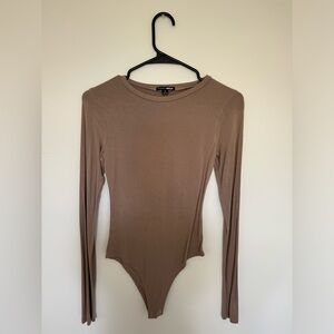 Fashion Nova Round Neck Longsleeve Bodysuit / Size Small